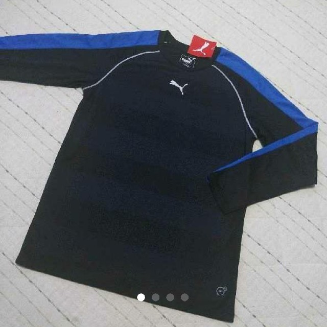 PUMA(プーマ)の新品！プーマPUMAトレーニングトップボーダー160 キッズ/ベビー/マタニティのキッズ服男の子用(90cm~)(Tシャツ/カットソー)の商品写真