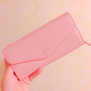 アニエスベー(agnes b.)のアニエス・ベー ピンク長財布(財布)