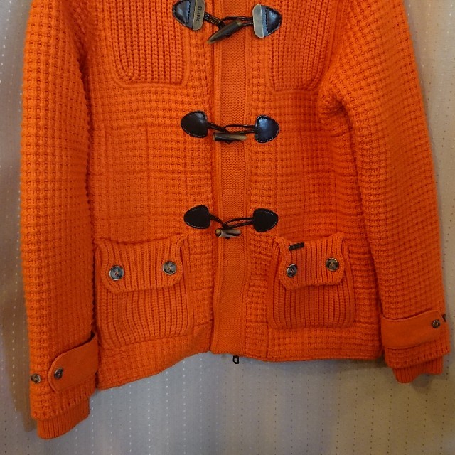 BARK(バーク)の☆Barkニットダッフル  オレンジ☆ メンズのジャケット/アウター(ダッフルコート)の商品写真