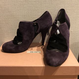 ミュウミュウ(miumiu)の美品！miumiu ブーティ(ブーティ)