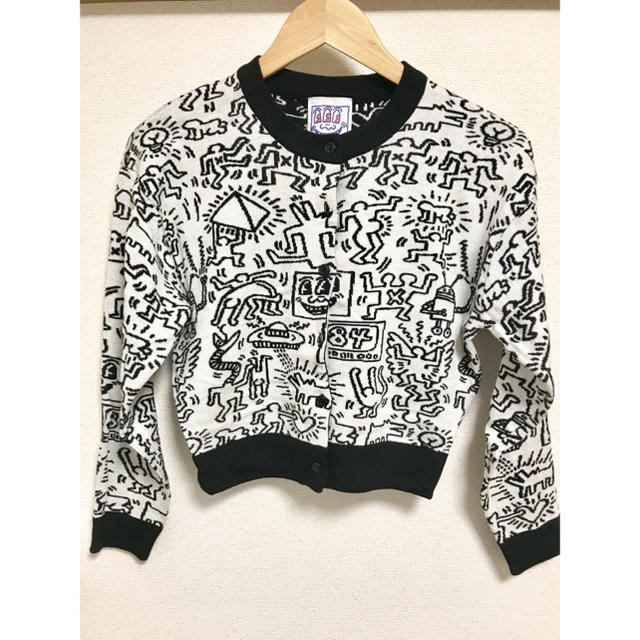 SLY(スライ)のSLY x Keith Haring コラボ カーディガン レディースのトップス(カーディガン)の商品写真