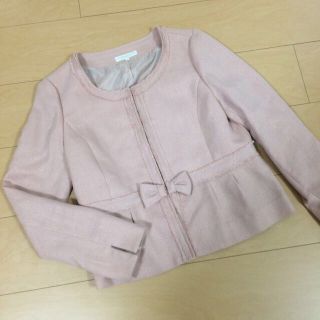 プロポーションボディドレッシング(PROPORTION BODY DRESSING)の本日まで‼︎ラメ入りピンク ジャケット(ノーカラージャケット)