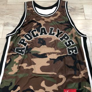 シュプリーム(Supreme)の supremeバスケットユニフォーム迷彩 XL(タンクトップ)