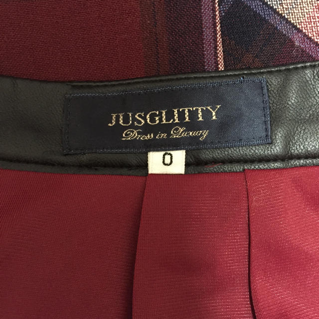 JUSGLITTY(ジャスグリッティー)のJUSGLITTY チェックタイトスカート レディースのスカート(ひざ丈スカート)の商品写真