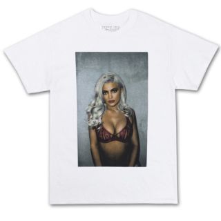 カイリーコスメティックス(Kylie Cosmetics)の値下げ中！【新品未使用】Kylie Jenner Tシャツ（Lサイズ）(Tシャツ(半袖/袖なし))