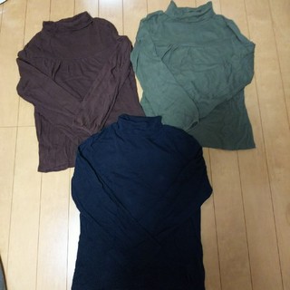 ジーユー(GU)のGU トップス 3枚 XL(Tシャツ(長袖/七分))