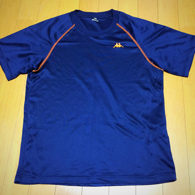 Kappa(カッパ)のkappa ★紺× オレンジTシャツ レディースのトップス(Tシャツ(半袖/袖なし))の商品写真