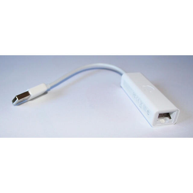 Mac (Apple)(マック)のApple純正 USB Ethernet アダプタ   スマホ/家電/カメラのPC/タブレット(PC周辺機器)の商品写真