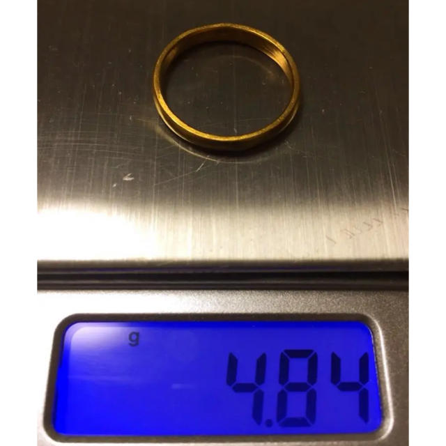 k24 純金 甲丸 指輪 ゴールド メンズのアクセサリー(リング(指輪))の商品写真