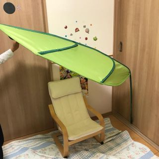 イケア(IKEA)の【y.h..様専用】IKEA LOVA 葉っぱ ベッドキャノピー グリーン(その他)