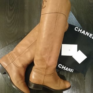 シャネル(CHANEL)の【queens mine様専用】シャネルロングブーツ(ブーツ)