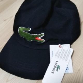 ラコステ(LACOSTE)の最終値下げ！新品未使用タグ付き ラコステ ビックロゴ キャップ(キャップ)