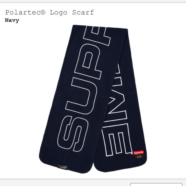 紺 Supreme Polartec Logo Scarf - バンダナ/スカーフ