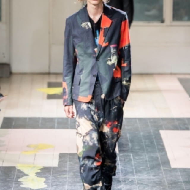 上品な - Yamamoto Yohji 16ss ペイントパンツ 朝倉優佳 × yamamoto