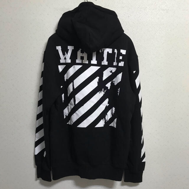 OFF-WHITE(オフホワイト)の最終値下げ！！Off-White 風 オフホワイト パーカー メンズのトップス(パーカー)の商品写真