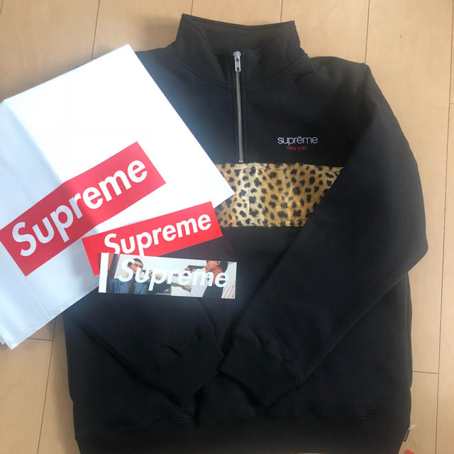 Supreme(シュプリーム)のsupreme Leopard Panel HALf ZIP メンズのトップス(スウェット)の商品写真