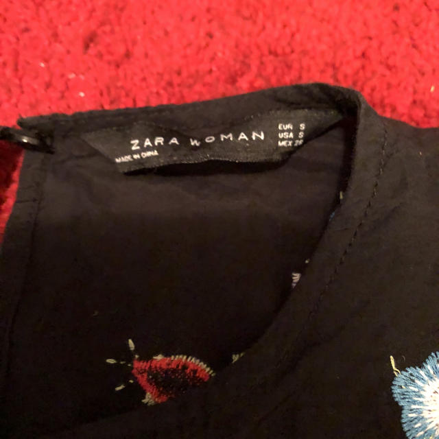 ZARA(ザラ)のザラ  刺繍ワンピース レディースのワンピース(ひざ丈ワンピース)の商品写真