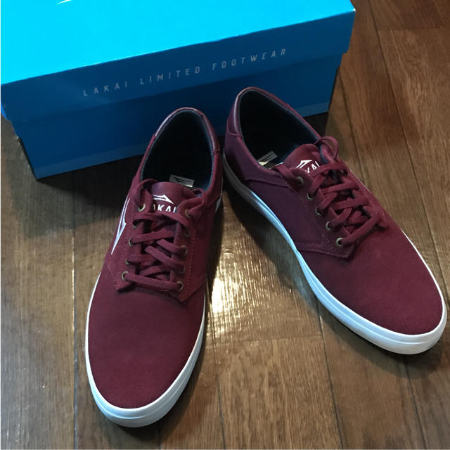 LAKAI LIMITED FOOTWEAR(ラカイリミテッドフットウェア)の新品 LAKAI PORTER ラカイ ポーター スニーカー バーガンディー メンズの靴/シューズ(スニーカー)の商品写真