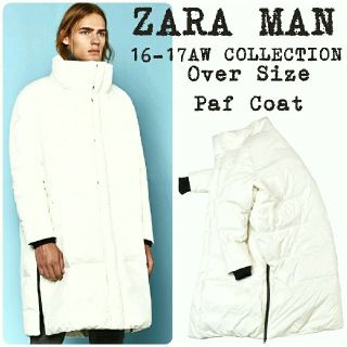 ザラ(ZARA)の★美品★16-17AW★ZARA MAN★オーバーサイズ ダウン★パフコート★L(ダウンジャケット)