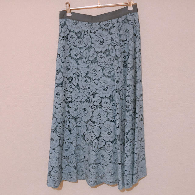 JILLSTUART(ジルスチュアート)のJILL STUART ブルーレーススカート レディースのスカート(ひざ丈スカート)の商品写真