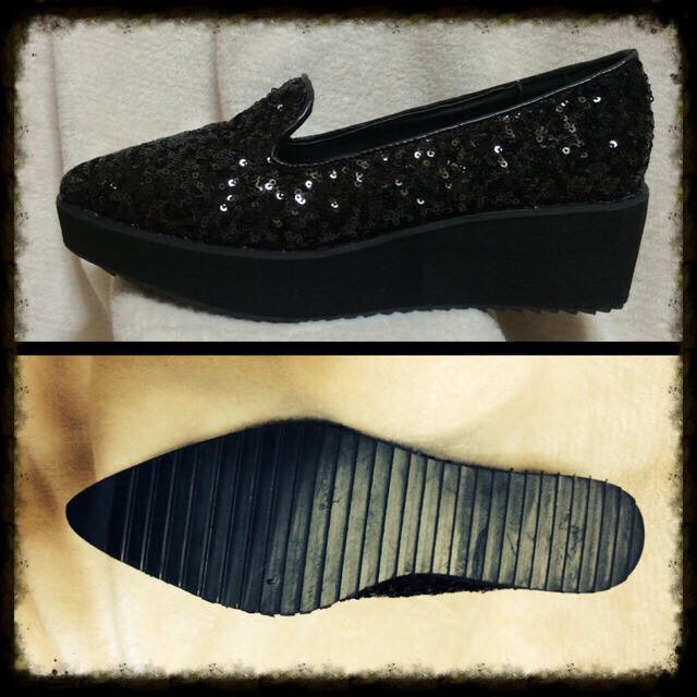 GALSTAR(ギャルスター)の厚底スパンコールポインテッドトゥパンプス レディースの靴/シューズ(ハイヒール/パンプス)の商品写真