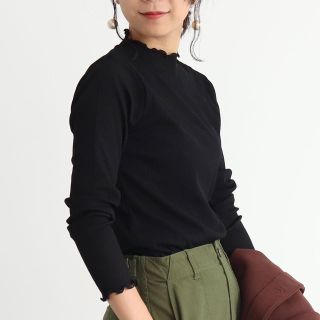 ドットアンドストライプスチャイルドウーマン(Dot&Stripes CHILDWOMAN)のスパンライクドライテレコ メローハイネック長袖プルオーバー(カットソー(長袖/七分))