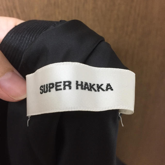 SUPER HAKKA(スーパーハッカ)のチュールドットブラックワンピース レディースのスカート(ひざ丈スカート)の商品写真