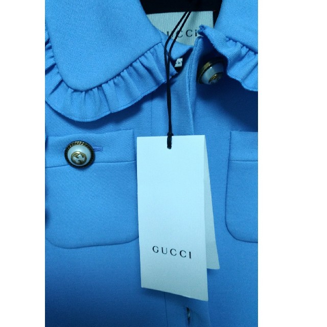 Gucci(グッチ)の週末まで値下‼定価40万GUCCI パールボタンジャケット 新品未使用タグ付き  レディースのジャケット/アウター(ノーカラージャケット)の商品写真