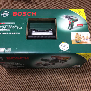 ボッシュ(BOSCH)の新品未開封 BOSCH リチウムイオンバッテリードライバードリル PSB(工具/メンテナンス)