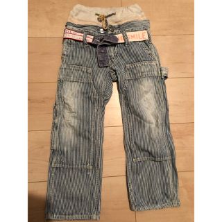 デニムダンガリー(DENIM DUNGAREE)のデニム&ダンガリー ヒッコリーパンツ☆110☆(その他)