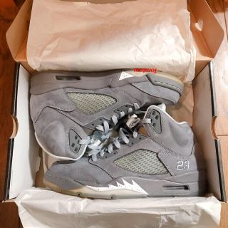 ナイキ(NIKE)の【BETTY様専用】AIR JORDAN 5 RETRO "WOLF GREY"(スニーカー)