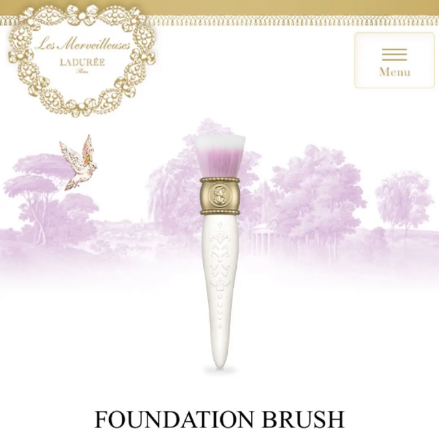 Les Merveilleuses LADUREE(レメルヴェイユーズラデュレ)のPOWDER BRUSH パウダー ブラッシュ コスメ/美容のベースメイク/化粧品(その他)の商品写真