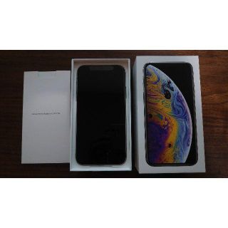 アイフォーン(iPhone)の新品未通電★iPhoneXS 64GB シルバー SIMロック解除済(スマートフォン本体)