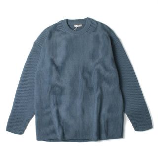 コモリ(COMOLI)のAURALEE SUPER FINE WOOL RIB KNIT BIG P/O(ニット/セーター)