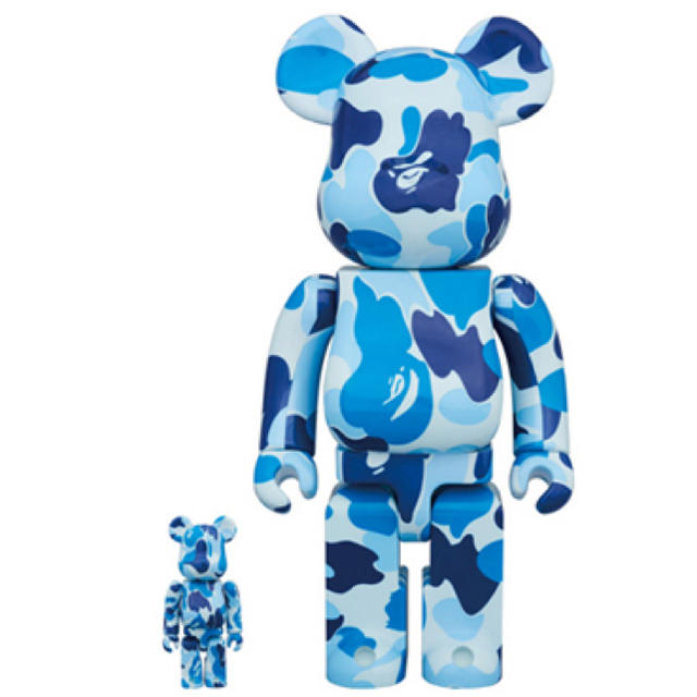 MEDICOM TOY(メディコムトイ)のBAPE ABC ( Blue ) 100% & 400%ベアブリックセット エンタメ/ホビーのフィギュア(その他)の商品写真