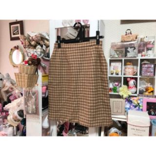 フォクシー(FOXEY)の♡美品フォクシーチェックウールスカート♡(ひざ丈スカート)