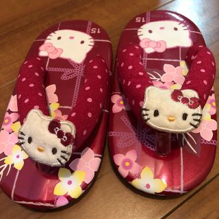 ハローキティ(ハローキティ)のSANRIO キティちゃん 草履 15cm(下駄/草履)