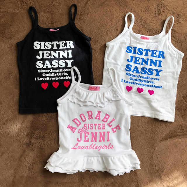 JENNI(ジェニィ)のキャミソール 3点 キッズ/ベビー/マタニティのキッズ服女の子用(90cm~)(下着)の商品写真