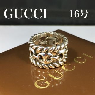 グッチ(Gucci)の新品仕上 希少品 グッチ GUCCI シルバー 錨 燻し ワイド リング 指輪(リング(指輪))