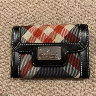 バーバリーブルーレーベル(BURBERRY BLUE LABEL)のバーバリー 美品 名刺入れ(名刺入れ/定期入れ)