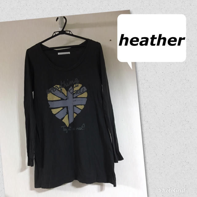 heather(ヘザー)のheather ヘザー 長袖 ワンピース レディースのワンピース(ミニワンピース)の商品写真