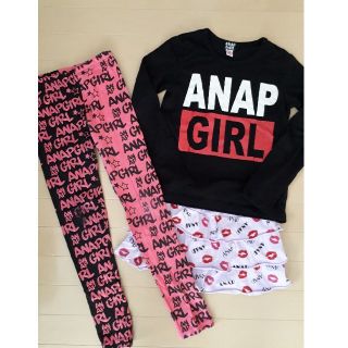 アナップキッズ(ANAP Kids)の《05mama様専用》ANAP GIRL XS 3点セット(Tシャツ/カットソー)