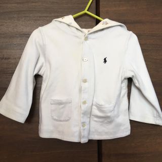 ラルフローレン(Ralph Lauren)のラルフローレン フード付き リバーシブル パーカー カーディガン 80(カーディガン/ボレロ)