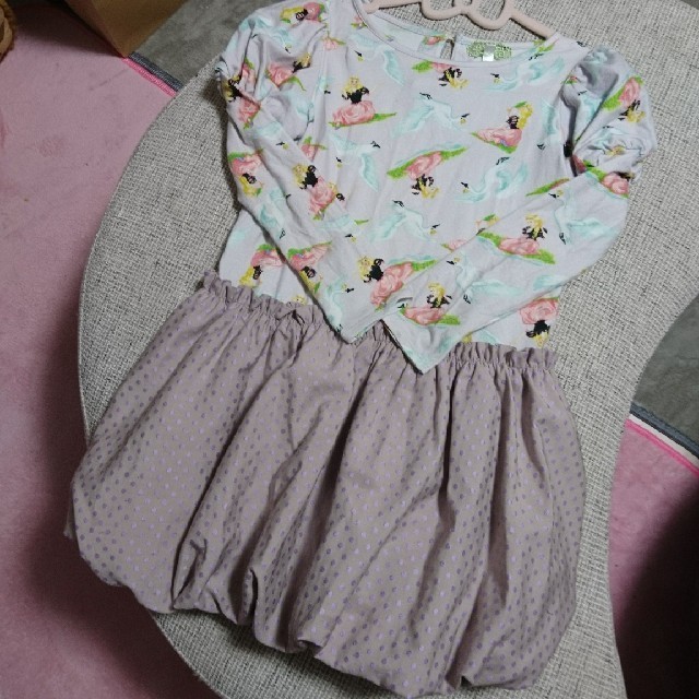 fafa(フェフェ)のyuu125様専用 fafa 130 ワンピース キッズ/ベビー/マタニティのキッズ服女の子用(90cm~)(ワンピース)の商品写真