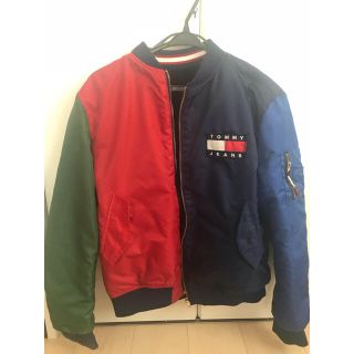 トミーヒルフィガー(TOMMY HILFIGER)のTOMMY JEANS リバーシブルジャケット  Lサイズ(ナイロンジャケット)