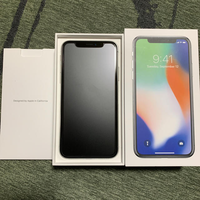 iPhonex 256gb softbank シルバー