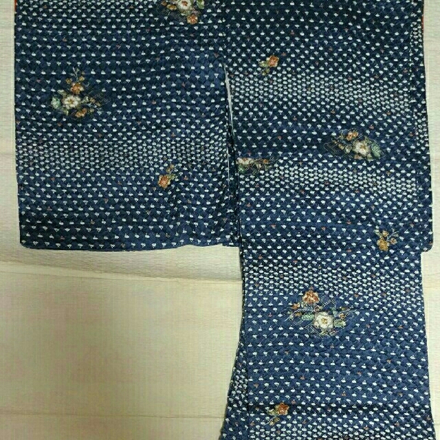 小紋 絞りの着物 新品しつけ付き - 着物