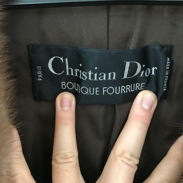 Christian Dior(クリスチャンディオール)のクリスチャンディオールの毛皮ロングコート レディースのジャケット/アウター(毛皮/ファーコート)の商品写真