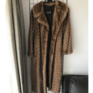 クリスチャンディオール(Christian Dior)のクリスチャンディオールの毛皮ロングコート(毛皮/ファーコート)