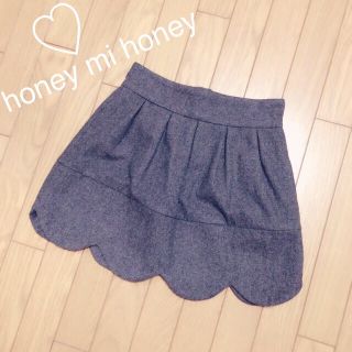 ハニーミーハニー(Honey mi Honey)のお値下げ✨スカラップスカート(ミニスカート)